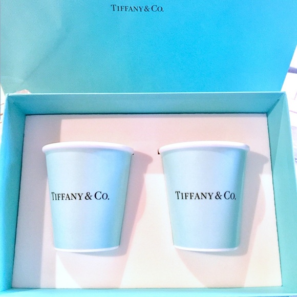 TIFFANY & Co. BONE CHINA PAPER CUPS - Picture 2 of 2